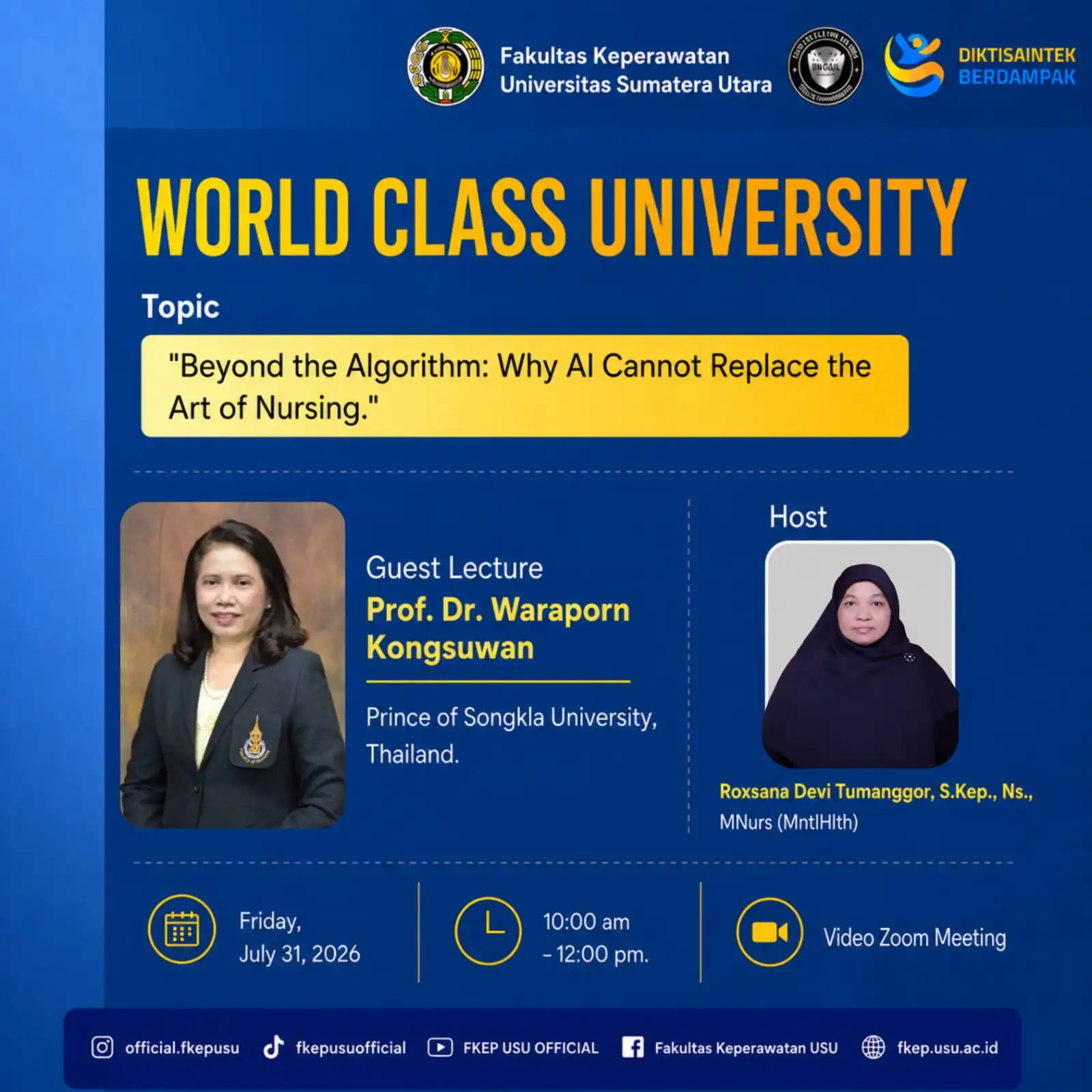 World Class University with Prof. Dr. Waraporn Kongsuwan
